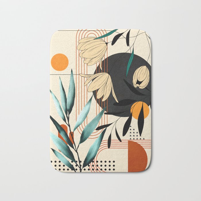 Petals Garden Geometry 1 Bath Mat Gallery Image 1