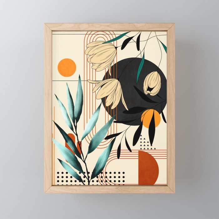Petals Garden Geometry 1 Mini Art Print Gallery Image 1