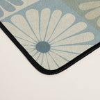 Retro Flowers Check Pattern VI Desk Mat Gallery Image 4