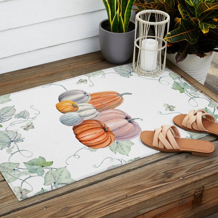 Pumpkin Patch Outdoor Rug Gallery Image 2
