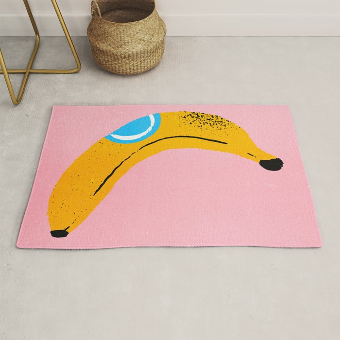 Banana Pop Art Rug Gallery Image 1