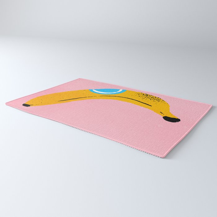 Banana Pop Art Rug Gallery Image 3