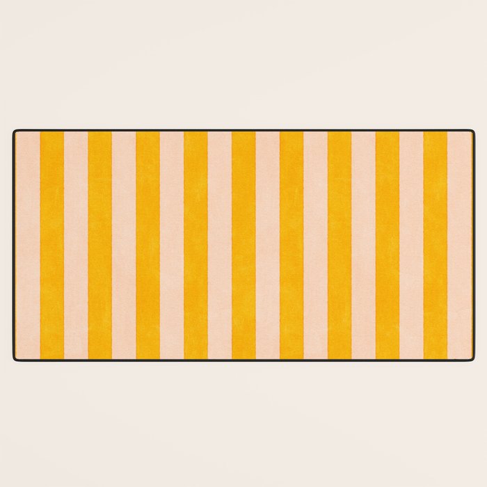 STRIPES 001 A - Goldenrod Desk Mat Gallery Image 3