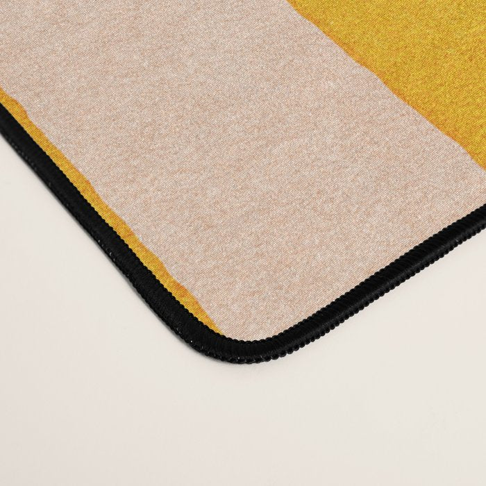 STRIPES 001 A - Goldenrod Desk Mat Gallery Image 4