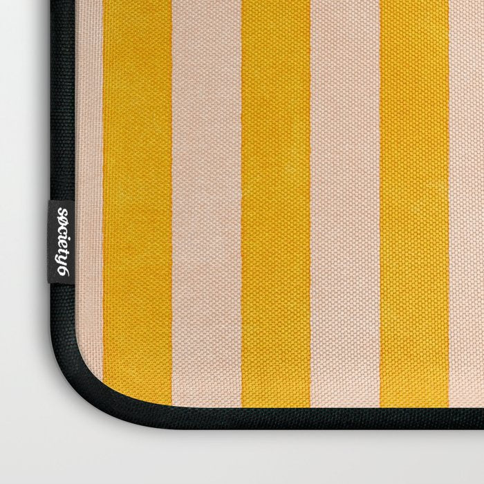 STRIPES 001 A - Goldenrod Laptop Sleeve Gallery Image 3