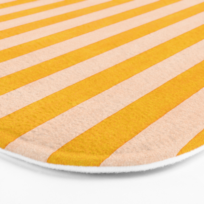 STRIPES 001 A - Goldenrod Bath Mat Gallery Image 3