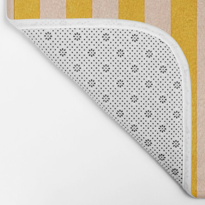 STRIPES 001 A - Goldenrod Bath Mat Gallery Image 2