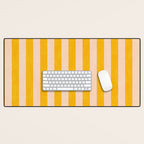 STRIPES 001 A - Goldenrod Desk Mat Gallery Image 1