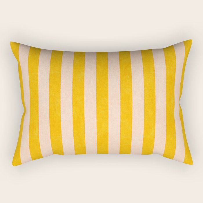 STRIPES 001 A - Goldenrod Rectangular Pillow Gallery Image 2