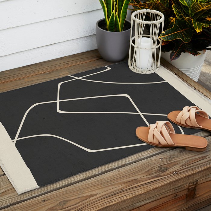 Minimal Abstract Art 25 Outdoor Rug Gallery Image 2