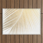 Palm leaf - gold Outdoor Rug Gallery Image 1