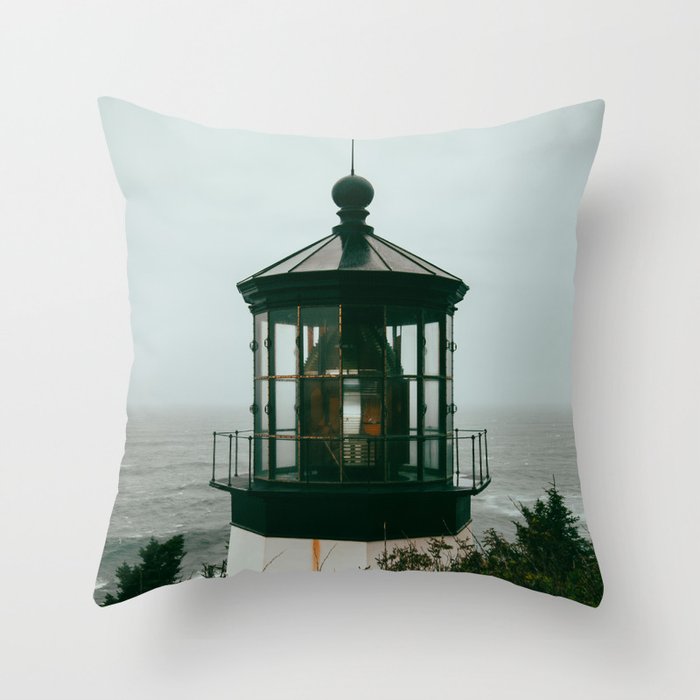 Oregon Lighthouse Throw Pillow Gallery Image 6