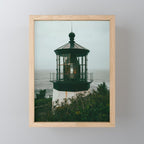 Oregon Lighthouse Mini Art Print Gallery Image 1