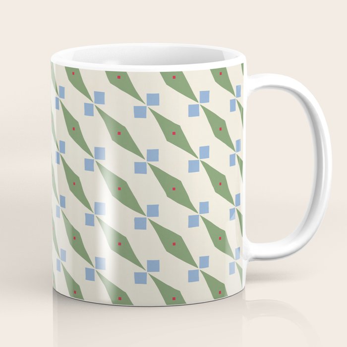 Simple Hand-cut Pattern #4 Coffee Mug Gallery Image 1