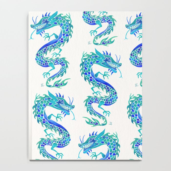 Chinese Dragon - Blue Palette Notebook Gallery Image 4