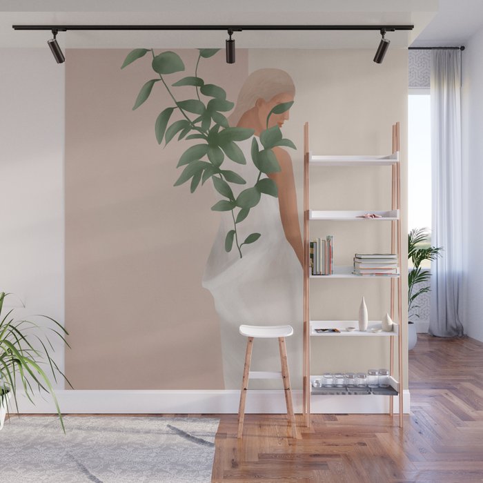 Carrying the Plant Wall Mural Gallery Image 1