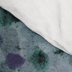 Garden Lilac Flower Painting in Teal & Pink Comforter Gallery Image 4