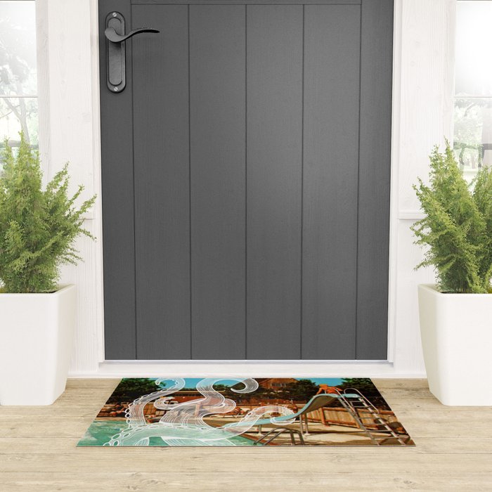 Octopus splash Welcome Mat Gallery Image 3