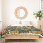 Spring Cheetah Pattern II - Lush Green Duvet Cover Gallery Image 3