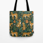Spring Cheetah Pattern II - Lush Green Tote Bag Gallery Image 1