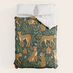 Spring Cheetah Pattern II - Lush Green Duvet Cover Gallery Image 6