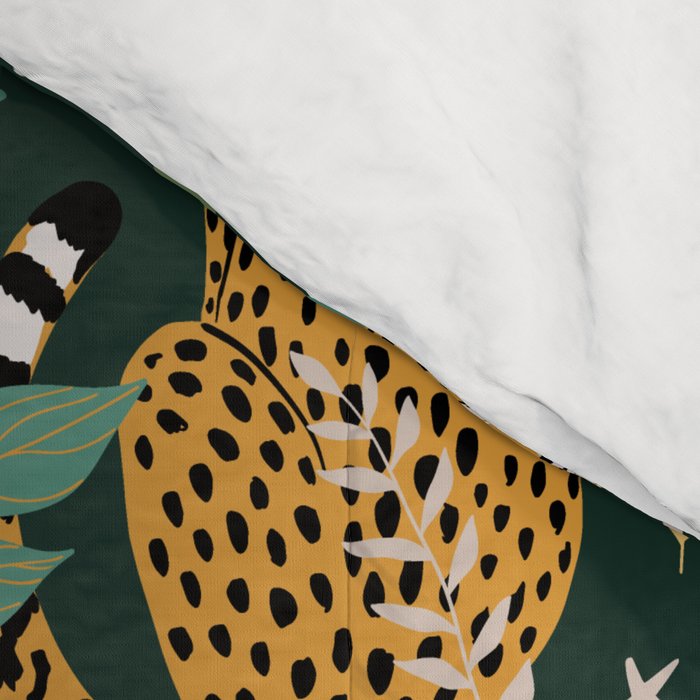 Spring Cheetah Pattern II - Lush Green Comforter Gallery Image 4