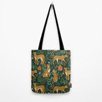 Spring Cheetah Pattern II - Lush Green Tote Bag Gallery Image 2