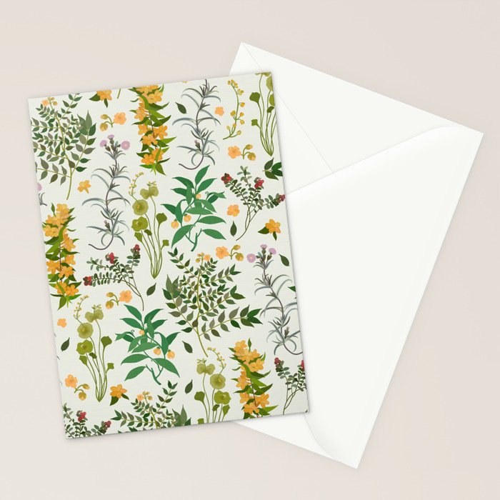 Vintage Wildflowers / Cozy Botanicals Stationery Card Gallery Image 2