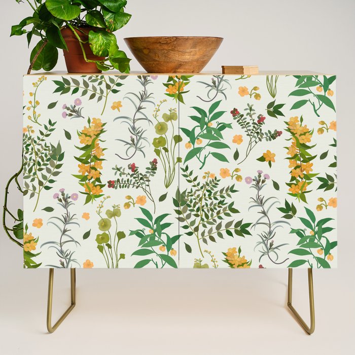 Vintage Wildflowers / Cozy Botanicals Credenza Gallery Image 1