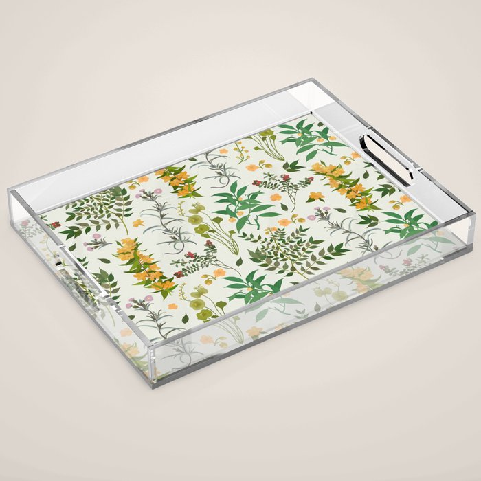 Vintage Wildflowers / Cozy Botanicals Acrylic Tray Gallery Image 1