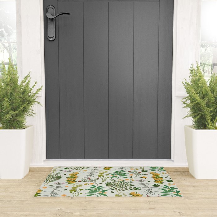 Vintage Wildflowers / Cozy Botanicals Welcome Mat Gallery Image 3