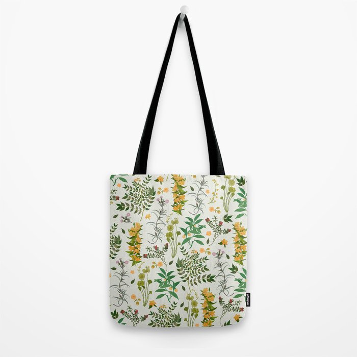 Vintage Wildflowers / Cozy Botanicals Tote Bag Gallery Image 2