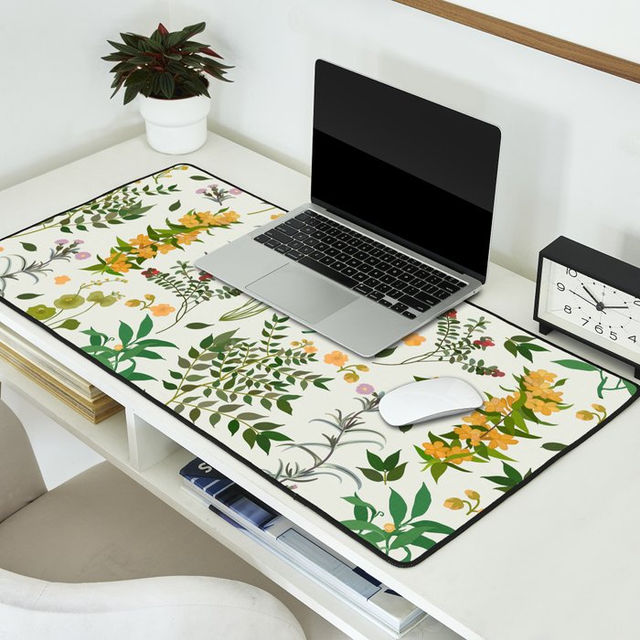 Vintage Wildflowers / Cozy Botanicals Desk Mat Gallery Image 2