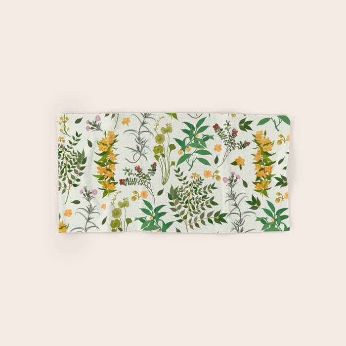 Vintage Wildflowers / Cozy Botanicals Bath Towel Gallery Image 1