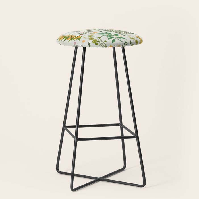 Vintage Wildflowers / Cozy Botanicals Stool Gallery Image 1