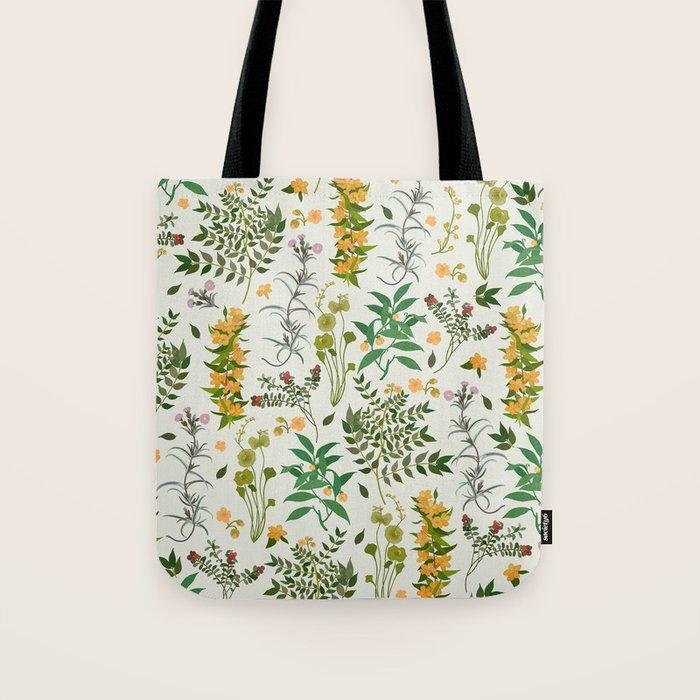 Vintage Wildflowers / Cozy Botanicals Tote Bag Gallery Image 1