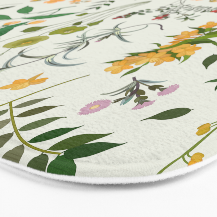 Vintage Wildflowers / Cozy Botanicals Bath Mat Gallery Image 3