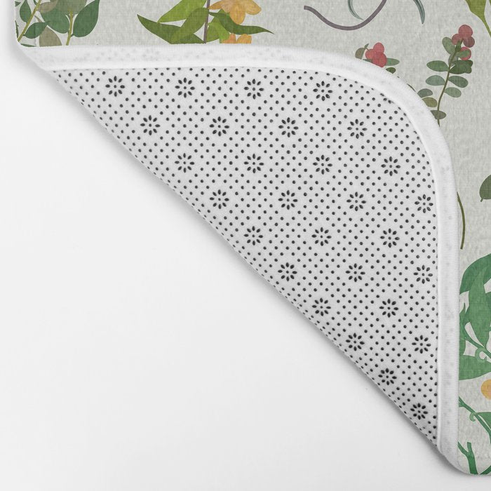 Vintage Wildflowers / Cozy Botanicals Bath Mat Gallery Image 2