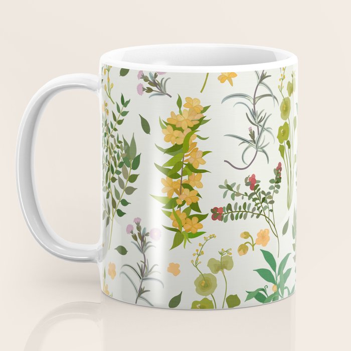 Vintage Wildflowers / Cozy Botanicals Coffee Mug Gallery Image 3