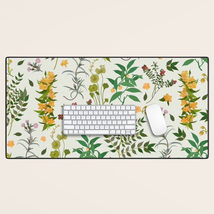 Vintage Wildflowers / Cozy Botanicals Desk Mat Gallery Image 1