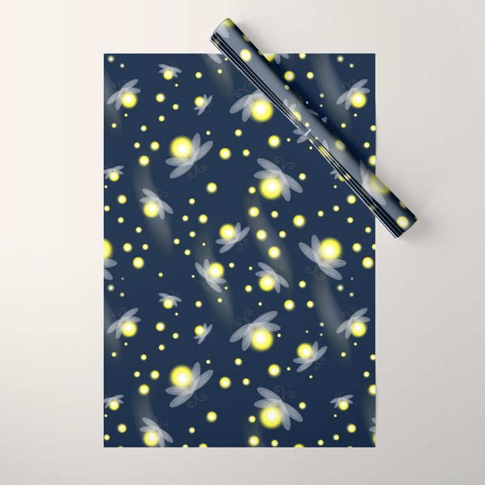 Fireflies at Night Wrapping Paper