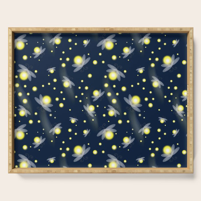 Fireflies at Night Serving Tray Gallery Image 1