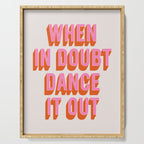 When In Doubt Dance It Out (Pink Orange) Serving Tray Gallery Image 1