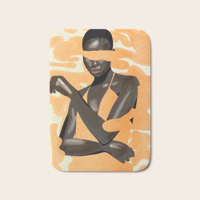 Girl Portrait 28 Bath Mat Gallery Image 1