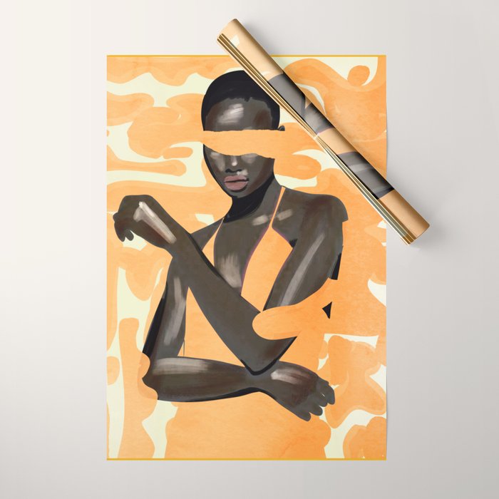 Girl Portrait 28 Wrapping Paper Gallery Image 1