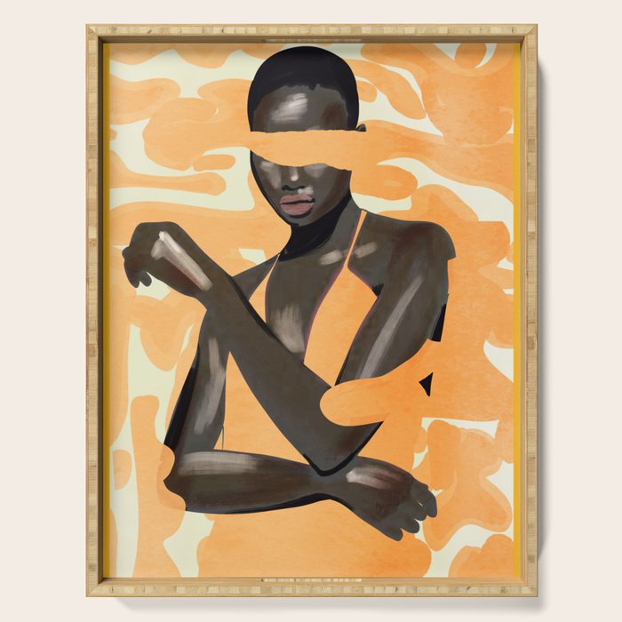 Girl Portrait 28 Serving Tray Gallery Image 1