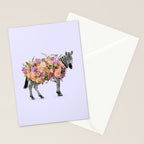 FLORAL ZEBRA Stationery Card Gallery Image 2