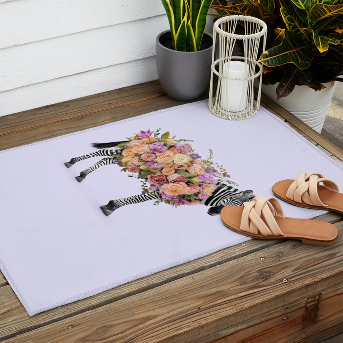 FLORAL ZEBRA Outdoor Rug Gallery Image 2