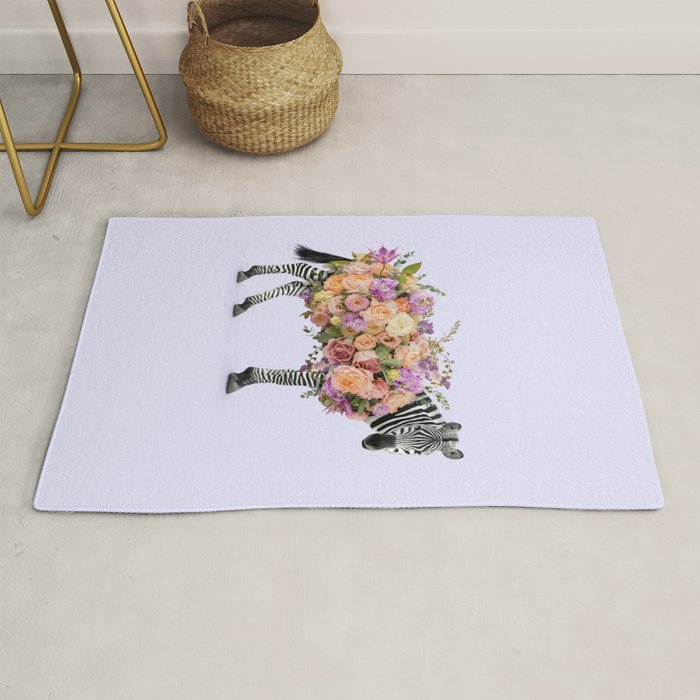 FLORAL ZEBRA Rug Gallery Image 1
