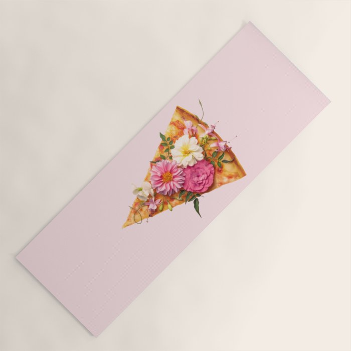 FLORAL PIZZA Yoga Mat Gallery Image 1